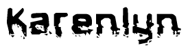 The image contains the word Karenlyn in a stylized font with a static looking effect at the bottom of the words