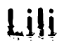 The image contains the word Lili in a stylized font with a static looking effect at the bottom of the words