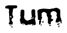 The image contains the word Tum in a stylized font with a static looking effect at the bottom of the words