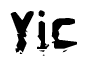 The image contains the word Yic in a stylized font with a static looking effect at the bottom of the words
