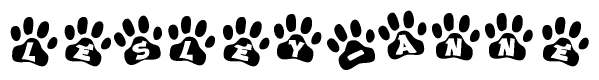 Animal Paw Prints with Lesley-anne Lettering