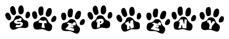 Animal Paw Prints with Stepheny Lettering