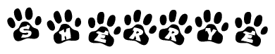 Animal Paw Prints with Sherrye Lettering
