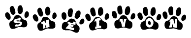 Animal Paw Prints with Sheivon Lettering