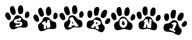 Animal Paw Prints with Sharon1 Lettering
