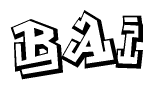 The clipart image features a stylized text in a graffiti font that reads Bai.