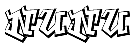 The clipart image features a stylized text in a graffiti font that reads Nunu.