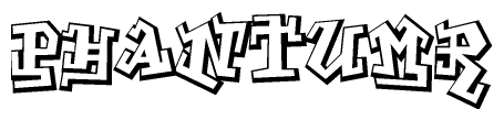 The clipart image features a stylized text in a graffiti font that reads Phantumr.