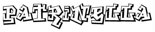 The clipart image features a stylized text in a graffiti font that reads Patrinella.