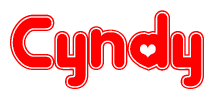Cyndy Word with Heart Shapes