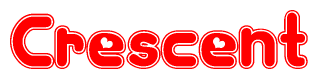 The image displays the word Crescent written in a stylized red font with hearts inside the letters.