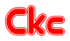The image displays the word Ckc written in a stylized red font with hearts inside the letters.