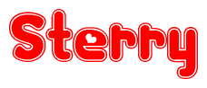 The image displays the word Sterry written in a stylized red font with hearts inside the letters.