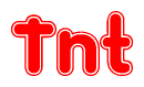 The image displays the word Tnt written in a stylized red font with hearts inside the letters.