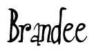 The image contains the word 'Brandee' written in a cursive, stylized font.