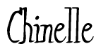 The image is a stylized text or script that reads 'Chinelle' in a cursive or calligraphic font.