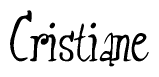 The image is a stylized text or script that reads 'Cristiane' in a cursive or calligraphic font.