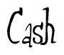 The image is of the word Cash stylized in a cursive script.