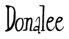 The image is a stylized text or script that reads 'Donalee' in a cursive or calligraphic font.