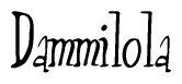The image is a stylized text or script that reads 'Dammilola' in a cursive or calligraphic font.