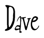 The image contains the word 'Dave' written in a cursive, stylized font.