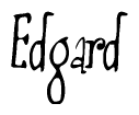 The image contains the word 'Edgard' written in a cursive, stylized font.