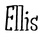 Cursive Script 'Ellis' Text