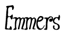 The image is a stylized text or script that reads 'Emmers' in a cursive or calligraphic font.