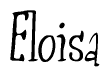The image contains the word 'Eloisa' written in a cursive, stylized font.