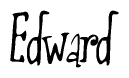 The image is a stylized text or script that reads 'Edward' in a cursive or calligraphic font.