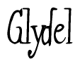 The image contains the word 'Glydel' written in a cursive, stylized font.