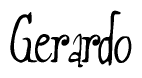 The image is a stylized text or script that reads 'Gerardo' in a cursive or calligraphic font.