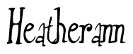 The image contains the word 'Heatherann' written in a cursive, stylized font.