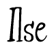 The image contains the word 'Ilse' written in a cursive, stylized font.