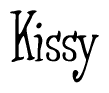 The image is a stylized text or script that reads 'Kissy' in a cursive or calligraphic font.