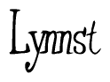 The image is a stylized text or script that reads 'Lynnst' in a cursive or calligraphic font.