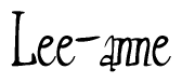 The image is a stylized text or script that reads 'Lee-anne' in a cursive or calligraphic font.