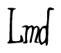 The image contains the word 'Lmd' written in a cursive, stylized font.