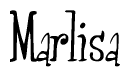 The image is a stylized text or script that reads 'Marlisa' in a cursive or calligraphic font.