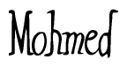 The image contains the word 'Mohmed' written in a cursive, stylized font.