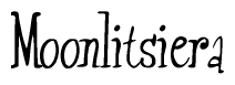 The image is a stylized text or script that reads 'Moonlitsiera' in a cursive or calligraphic font.
