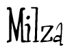 The image is a stylized text or script that reads 'Milza' in a cursive or calligraphic font.