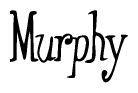 The image is a stylized text or script that reads 'Murphy' in a cursive or calligraphic font.