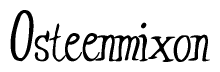 The image contains the word 'Osteenmixon' written in a cursive, stylized font.