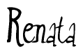 The image contains the word 'Renata' written in a cursive, stylized font.