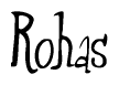 The image contains the word 'Rohas' written in a cursive, stylized font.