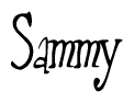 The image contains the word 'Sammy' written in a cursive, stylized font.