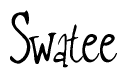 Cursive 'Swatee' Text