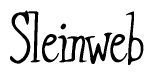 The image is a stylized text or script that reads 'Sleinweb' in a cursive or calligraphic font.