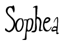 The image is of the word Sophea stylized in a cursive script.